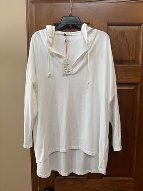 White Swimsuit Coverup